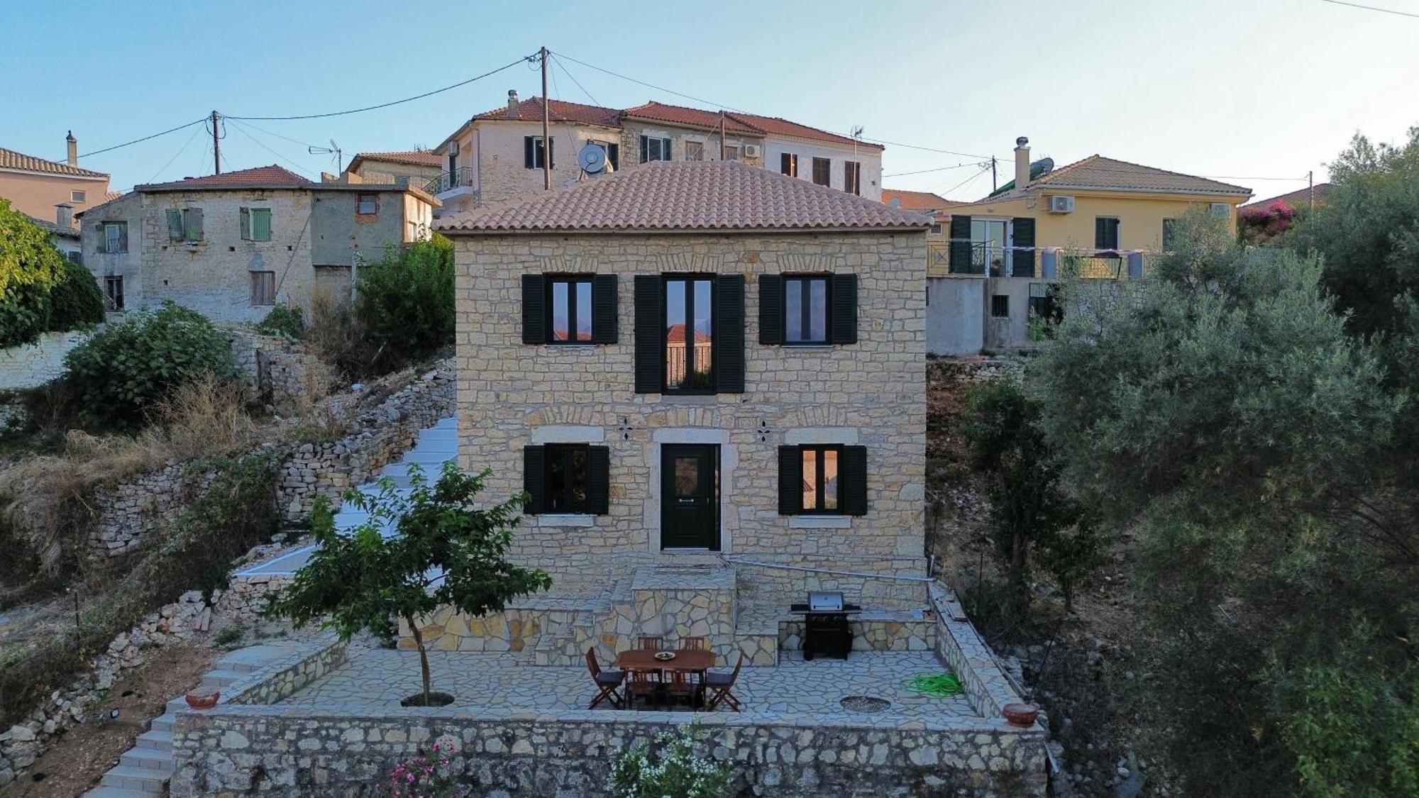 Вилла Chrysavgi Stone House Katomerion Экстерьер фото